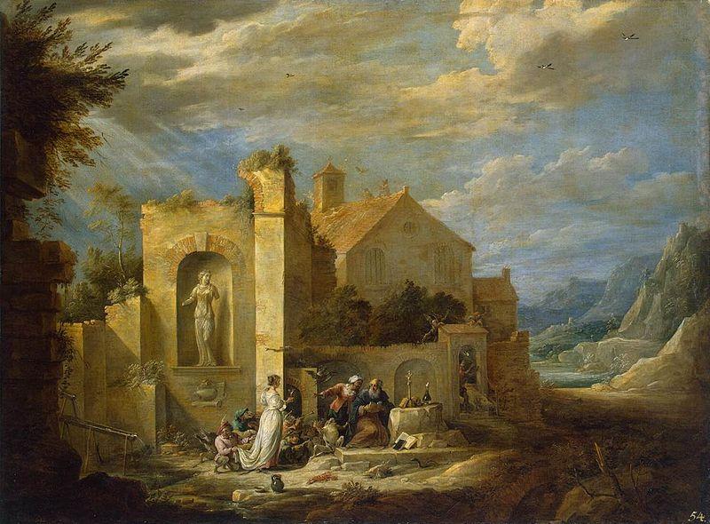 David Teniers the Younger Temptation of St Antony oil painting image